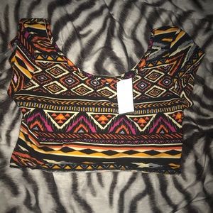 Aztec crop top
